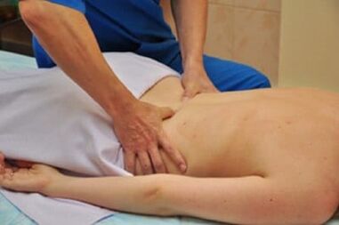 massage voor lumbale osteochondrose