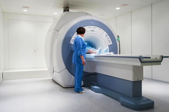 MRI-diagnose van thoracale osteochondrose