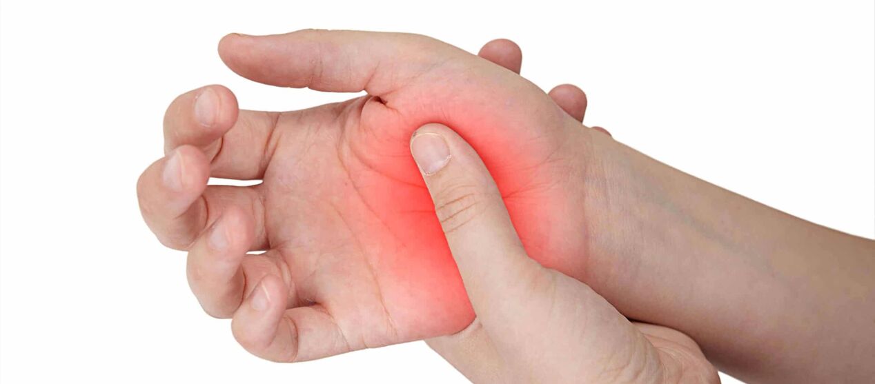 Pijn en roodheid in het gewrichtsgebied die gepaard gaan met de ontwikkeling van artrose