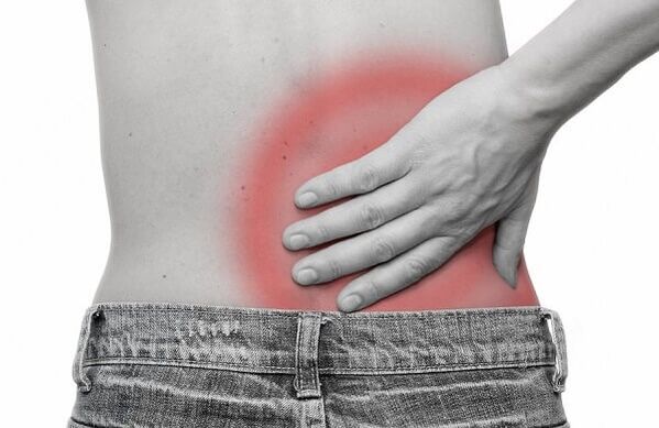 lage rugpijn als gevolg van spinale osteochondrose